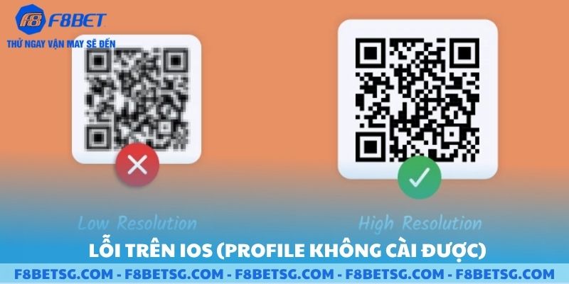 Lỗi trên ios không cài đặt được